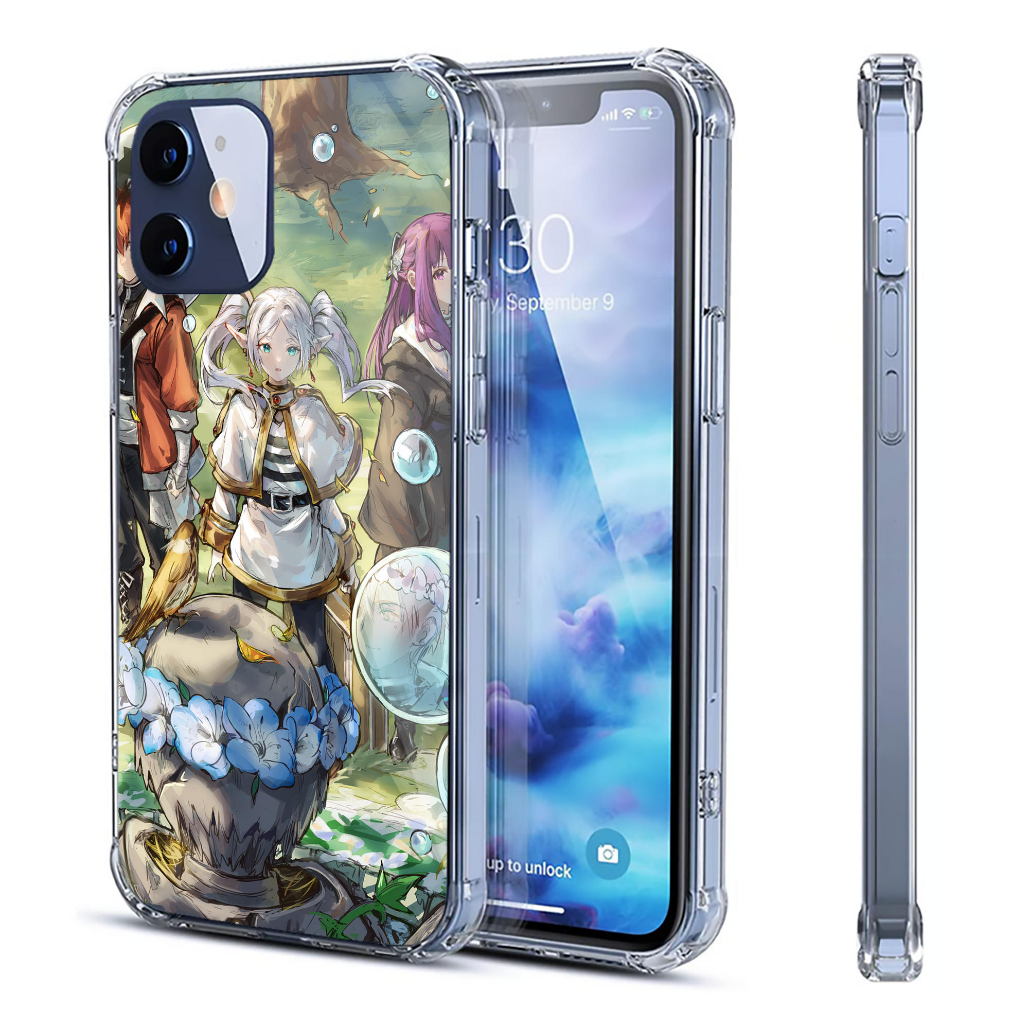 （画像用） 葬送のフリーレン Frieren 【iPhone 12シリーズ対応】透明スマホケース（クリアソフトケース）